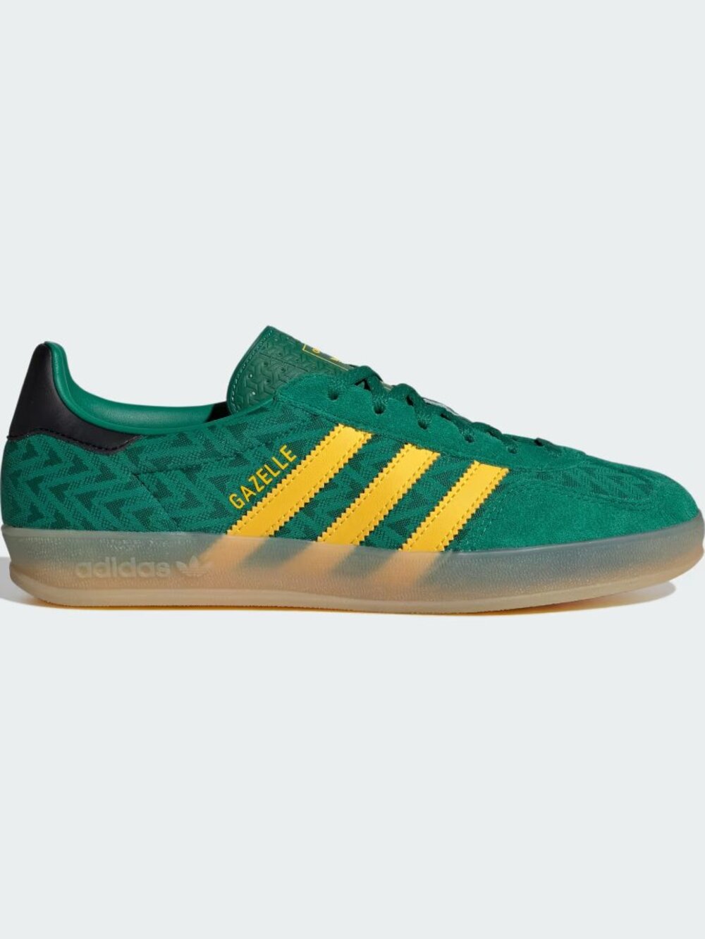 NWT Adidas Women's Gazelle Indoor 'Bold Green EQT Yellow' Shoes JR2416